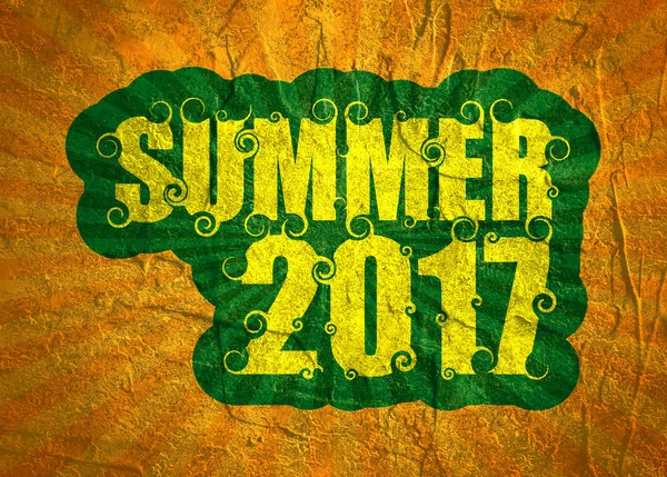 Lettering illustration with word summer. — Stock Photo, Image