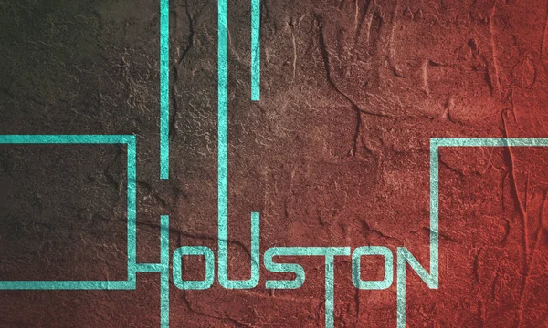 Houston diseño de texto . — Foto de Stock