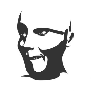 Kadın avatar ifadeler duygular vektör çizim yüz.