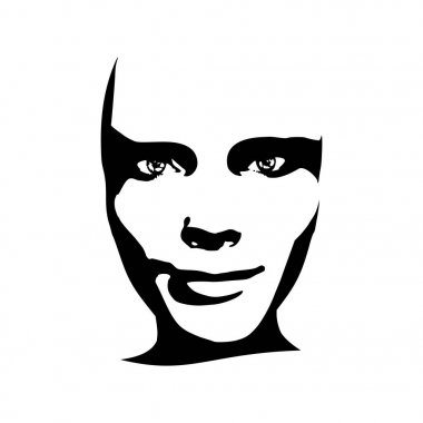 Kadın avatar ifadeler duygular vektör çizim yüz.