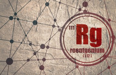 Roentgenium chemical element.