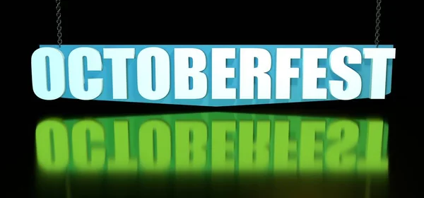 Octoberfest isometrische tekst — Stockfoto