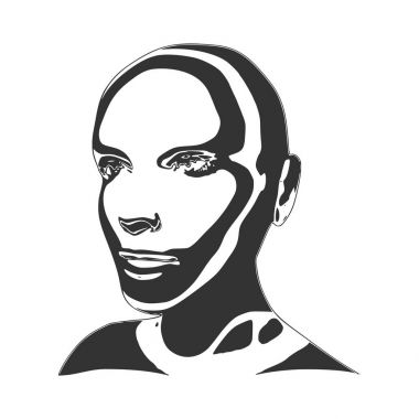 Bir insan kafası silüeti.