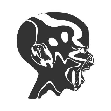 Şeytan ya da canavar çığlık atıyor.