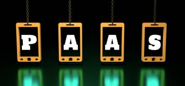 Soyut telefon metin ile 3d modelleri