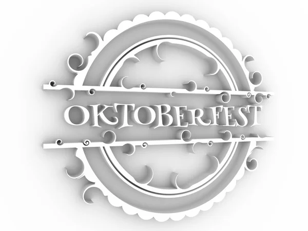 Oktoberfest sello 3d — Foto de Stock