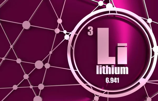 Elemento químico de litio. —  Fotos de Stock