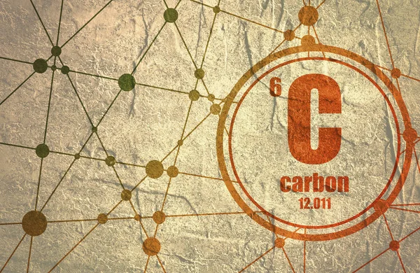 Carbon chemical element. — Stock Photo, Image