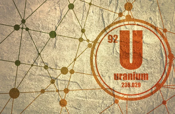 Unsur kimia Uranium. — Stok Foto