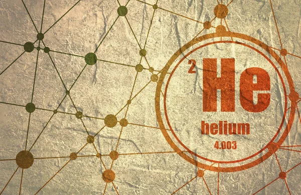 Chemický prvek helia. — Stock fotografie