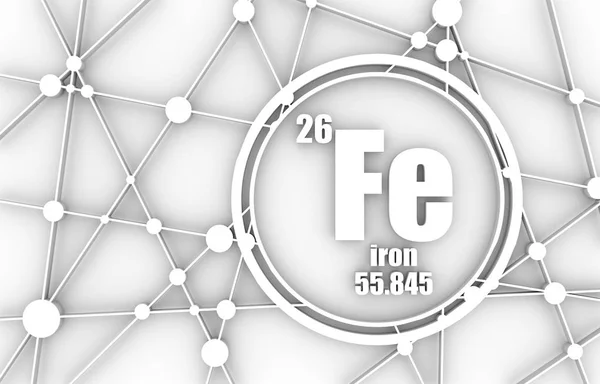 Elemento químico de hierro. —  Fotos de Stock