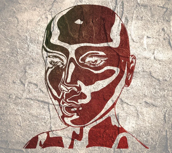 Bir insan kafası silüeti.