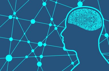 Bir adamın silueti.