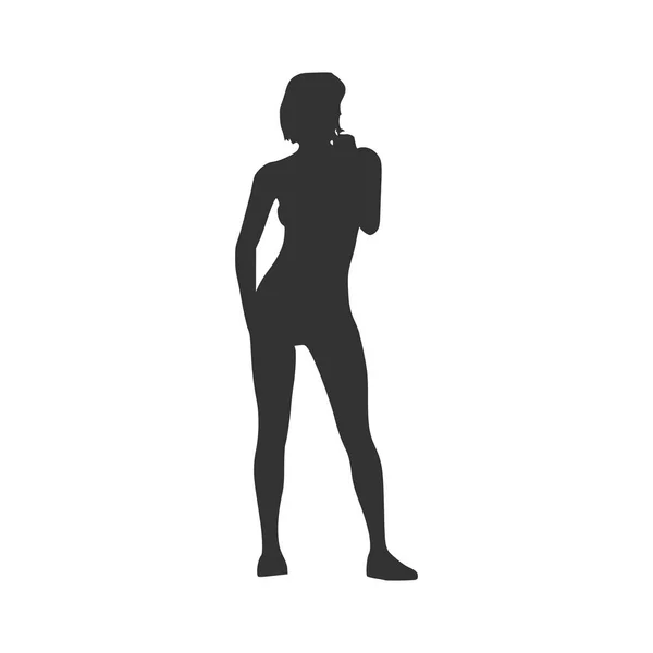 Silhouette de femmes sexy — Image vectorielle