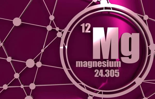 Elemento químico de magnésio. — Fotografia de Stock
