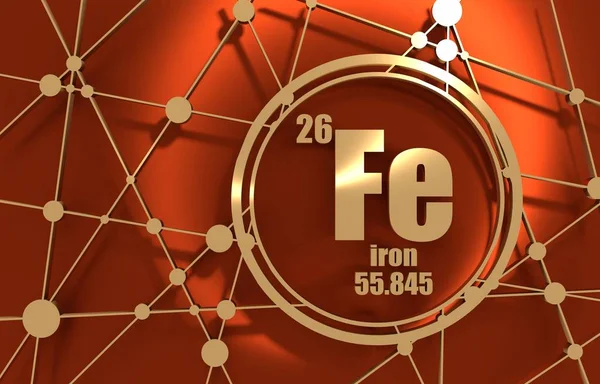 Iron chemical element.