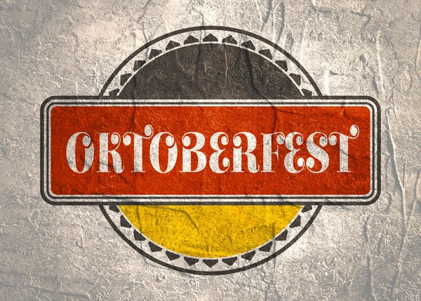 Oktoberfest padrão de carimbo — Fotografia de Stock