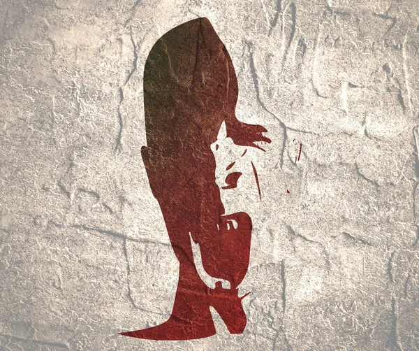 Şeytan ya da canavar çığlık atıyor.