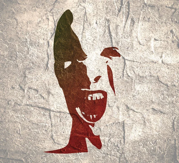 Şeytan ya da canavar çığlık atıyor.