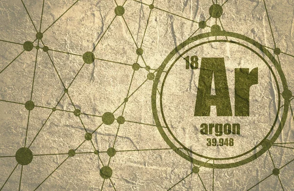 Argon chemical element.