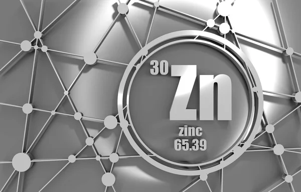 Zinc chemical element. — Stock Photo, Image