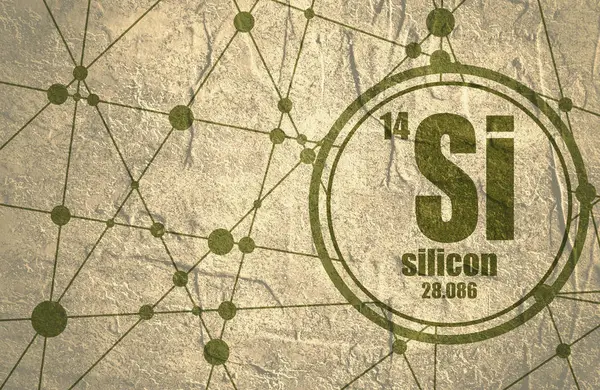 Elemento químico de silício. — Fotografia de Stock