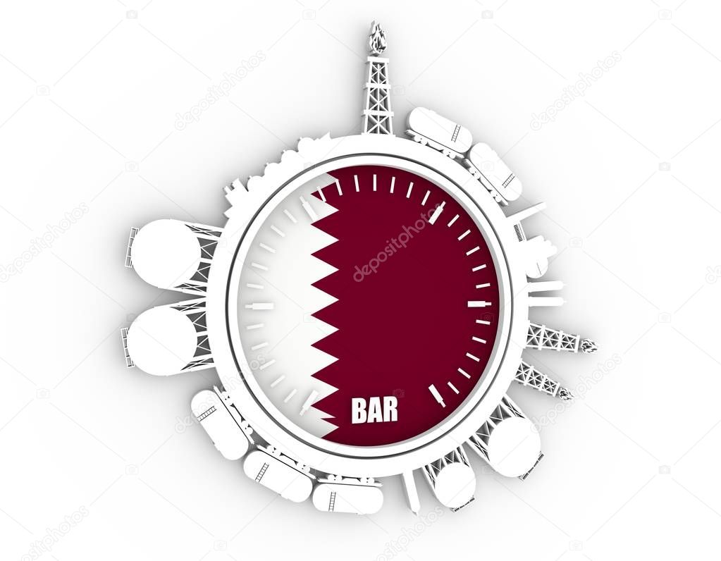 Design concept of natural gas industry.