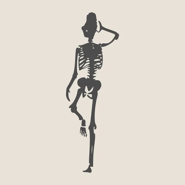 Απόκριες ανθρώπινο σκελετό — Διανυσματικό Αρχείο