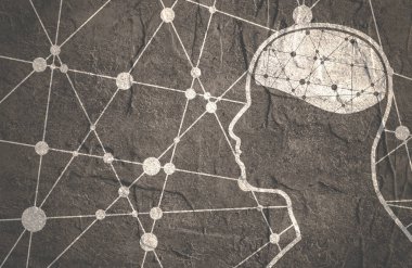 Bir adamın silueti.