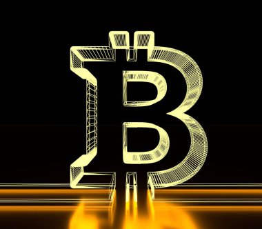 Bitcoin şifreleme para birimi sembolü
