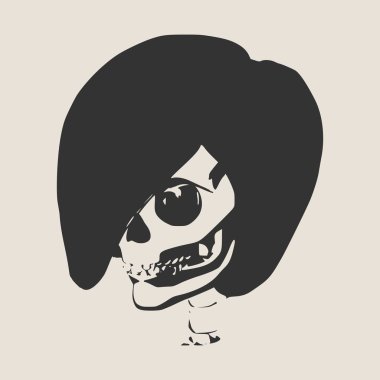 Kafatasının anatomik illüstrasyon