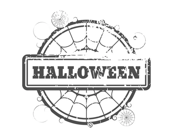 Timbro con testo di Halloween — Vettoriale Stock