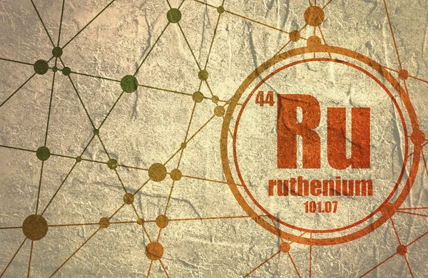 Ruthenium scheikundig element. — Stockfoto