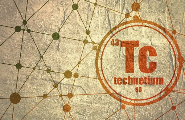 Technecium 화학 원소. — 스톡 사진