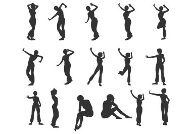 Seksi kadın silueti