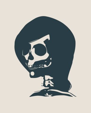 Kafatasının anatomik illüstrasyon