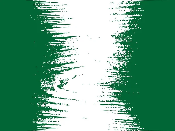Nigeria flagga designkoncept — Stock vektor
