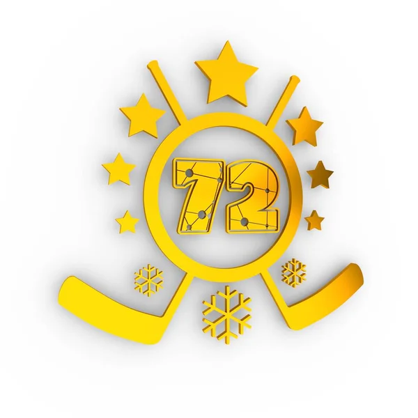 72 number illustration. — Stock Photo, Image