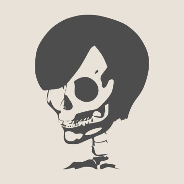 Kafatasının anatomik illüstrasyon