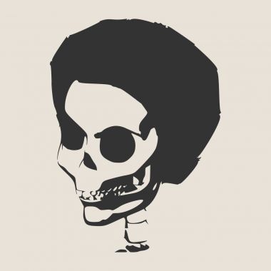 Kafatasının anatomik illüstrasyon