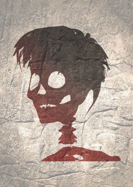 Kafatasının anatomik illüstrasyon