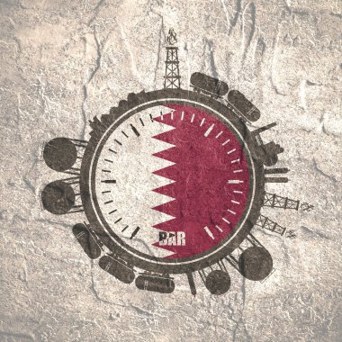 Doğal gaz endüstrisi tasarım konsepti.