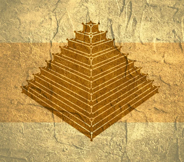 İsometry hacimsel piramit — Stok fotoğraf