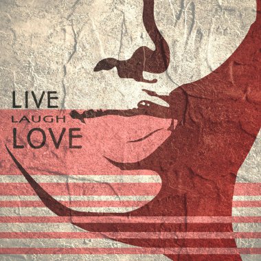 Bir kadın baş silüeti. Yüz Önden Görünüm.