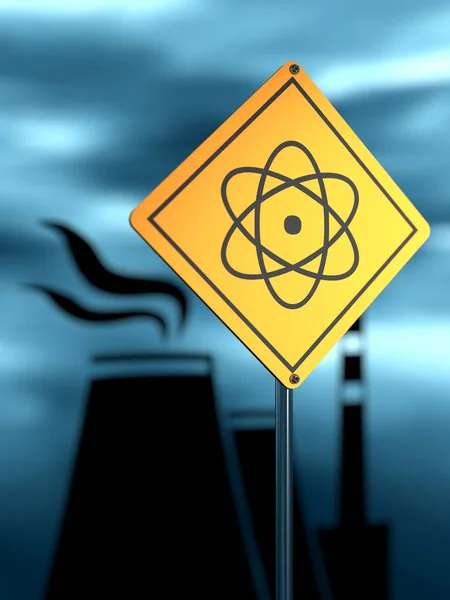 Ενέργεια γενιάς atom σταθμό — Φωτογραφία Αρχείου