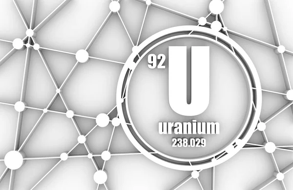 Chemisches Element Uran. — Stockfoto