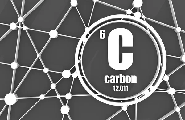 Carbon chemical element. — Stock Photo, Image