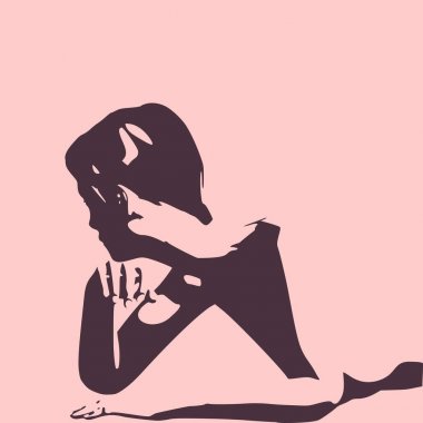 izole yerde yatarken kadın