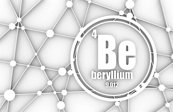 Chemický prvek berylia. — Stock fotografie