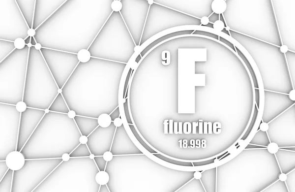 Fluorine chemical element.